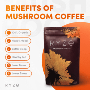 ryze organic mushroom coffee (60 servings)